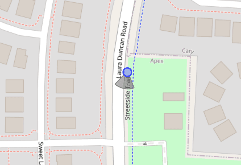 Map of Near Apex Community Park