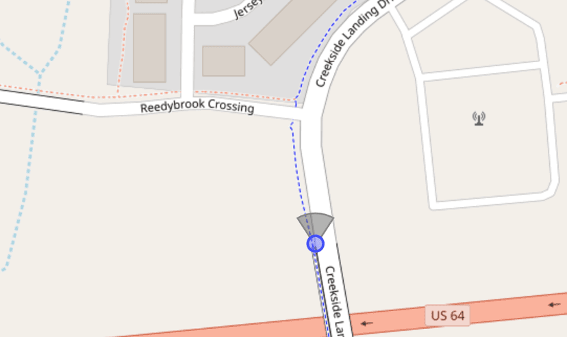 Map of Creekside Landing Drive